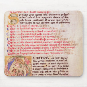 Historiated initial 'Q' depicting three Mouse Pad