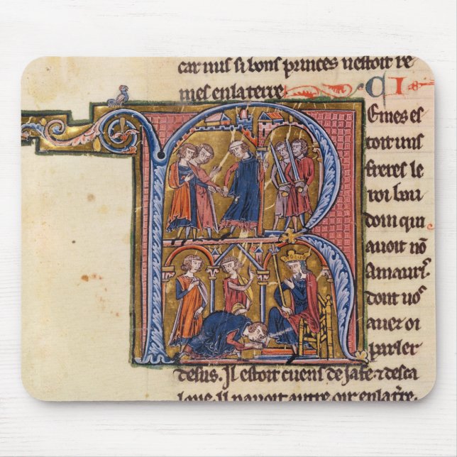 Historiated initial 'R' depicting the Sultan Mouse Pad (Front)