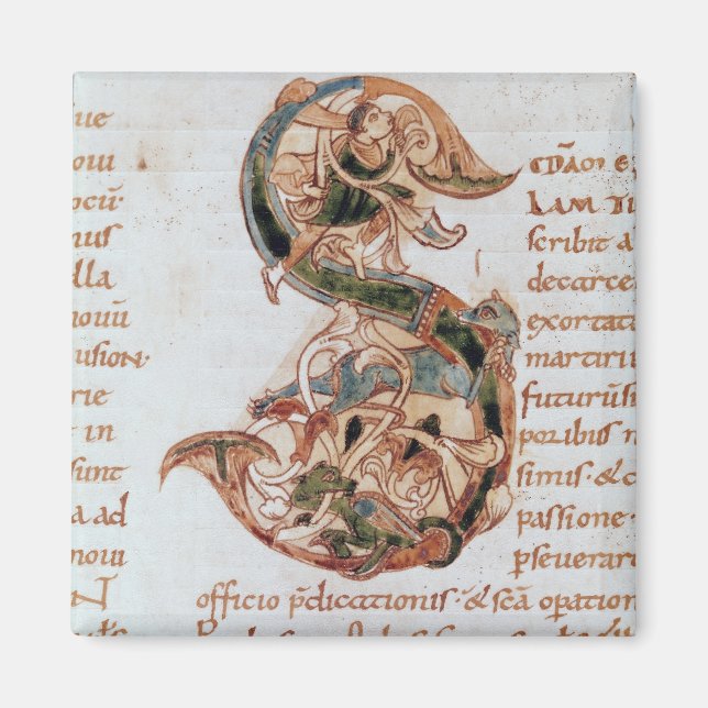 Historiated initial 'S' Magnet (Front)