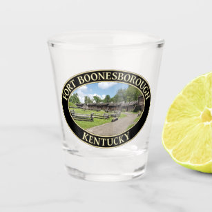 Historic 18th Century Fort Boonesborough in KY Shot Glass