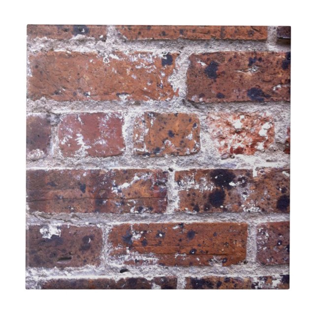 Historic 18th Century red brick wall Ceramic Tile (Front)