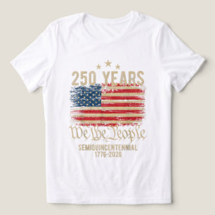 Historic 250 Years USA Tee – We the People & Gold