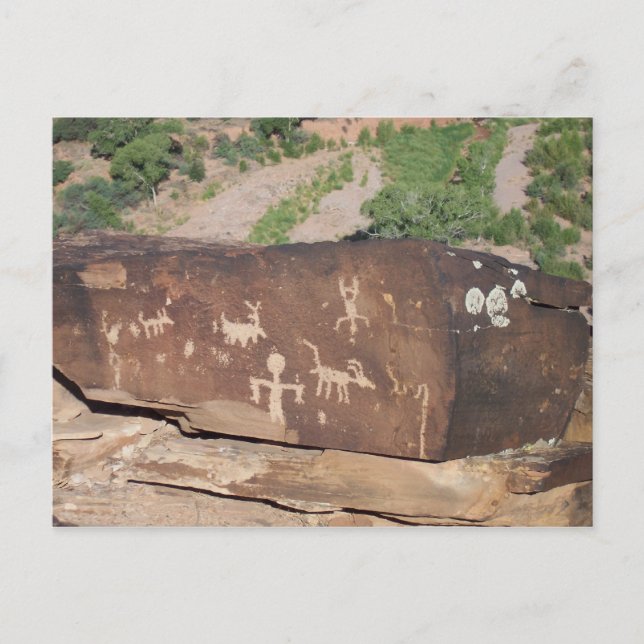 Historic American Petroglyphs postcard #2 (Front)
