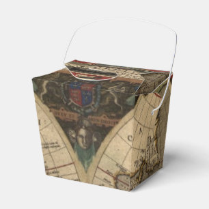 Historic Antique Vintage Old World Map VIII Favour Box