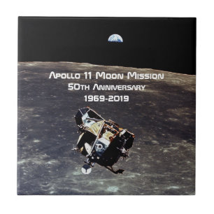 Historic Apollo 11 Moon Mission 50th Anniversary Ceramic Tile