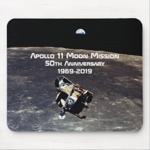 Historic Apollo 11 Moon Mission 50th Anniversary Mouse Pad