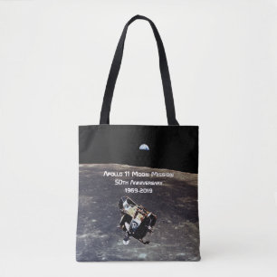 Historic Apollo 11 Moon Mission 50th Anniversary Tote Bag