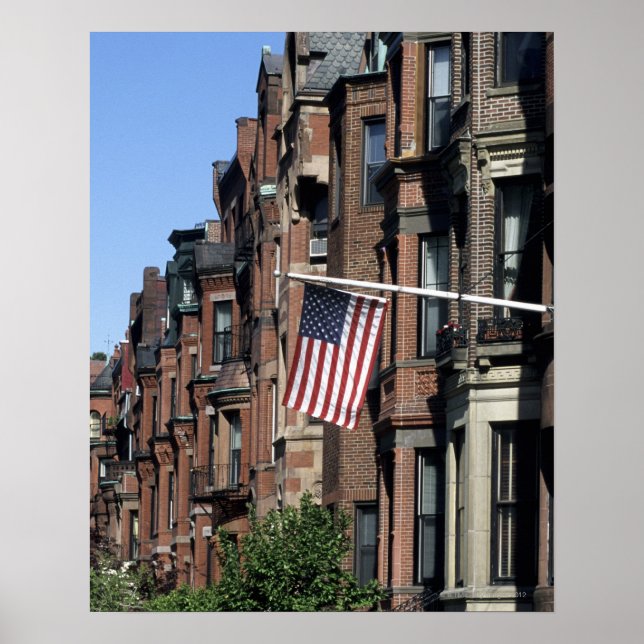 Historic back Bay Area, Boston, Massachusetts Poster (Front)