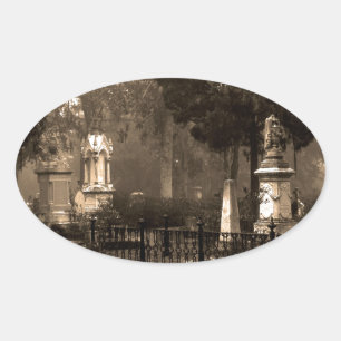 Historic Bonaventure Cemetery Oval Sticker