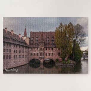 Historic building at sunset in Nuremberg, Germany Jigsaw Puzzle