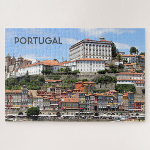 Historic buildings and river, Porto, Portugal Jigsaw Puzzle