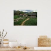 Historic Cabin Great Smoky Mountains Poster (Kitchen)