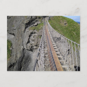 Historic Carrick-a-rede rope bridge, Northern Postcard