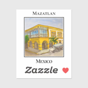 Historic Centro District Architecture in Mazatlan