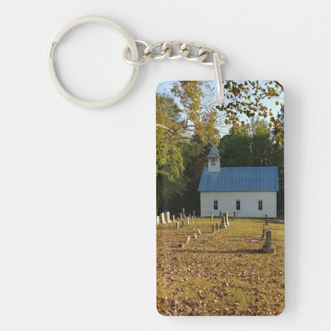 Historic Church and Cemetery  Key Ring (Front)