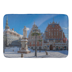 Historic city center in Riga, Latvia Bath Mat