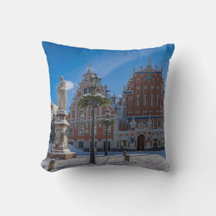 Historic city center in Riga, Latvia Cushion