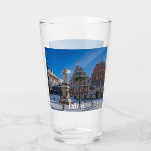 Historic city center in Riga, Latvia Glass