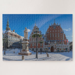 Historic city centre in Riga, Latvia Jigsaw Puzzle