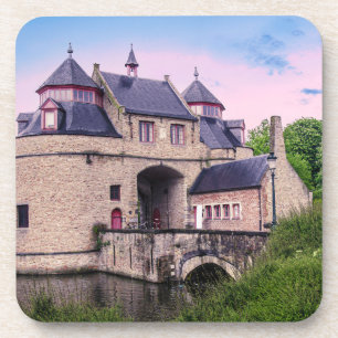 Historic city gate in Bruges Coaster