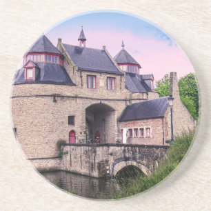 Historic city gate in Bruges Coaster