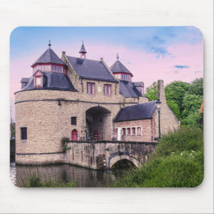 Historic city gate in Bruges Mouse Pad
