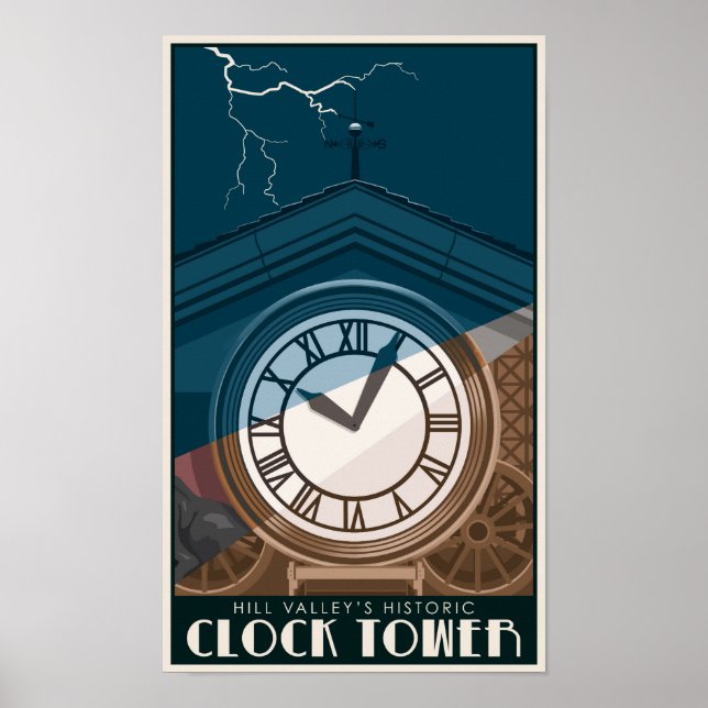 Historic Clock Tower Poster (Front)