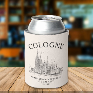 Historic Cologne Cathedral Germany Scenery Can Cooler