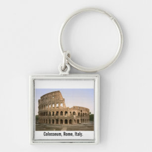 Historic Colosseum amphitheatre in Rome, Italy Key Ring