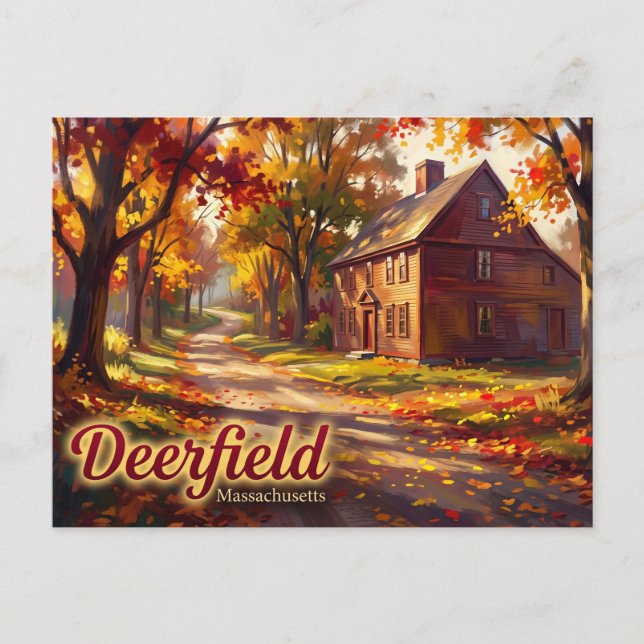 Historic Deerfield USA Postcard (Front)