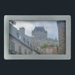 Historic district in Quebec City     Belt Buckle<br><div class="desc">A street scene in historic Quebec city ,  with the  famous Chateau Frontenac in the background.
100% Customisation. Click on the CUSTOMIZE button to add,  move,  delete,  resize or change any of the fonts or graphics.</div>