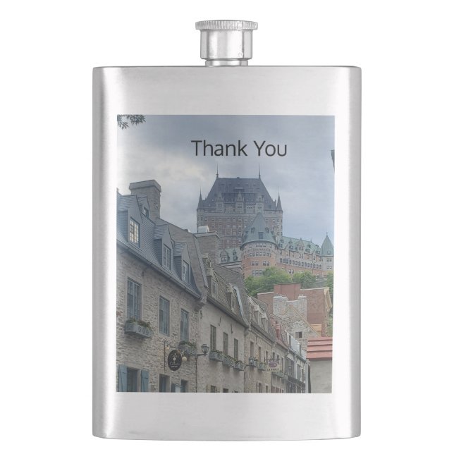 Historic district in Quebec City        Hip Flask (Front)