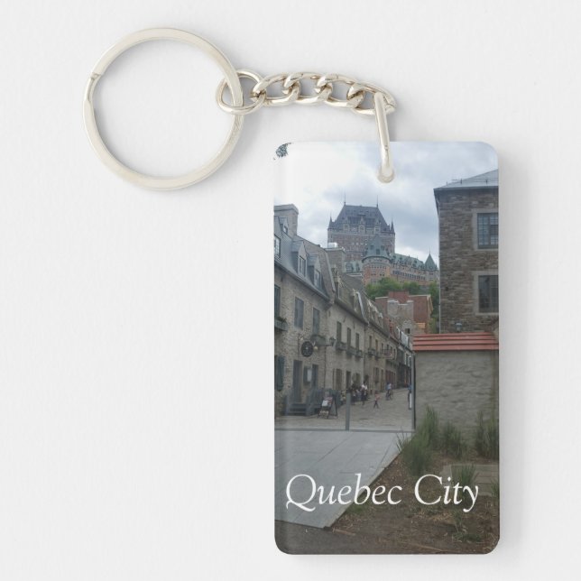 Historic District in Quebec city Key Ring (Front)