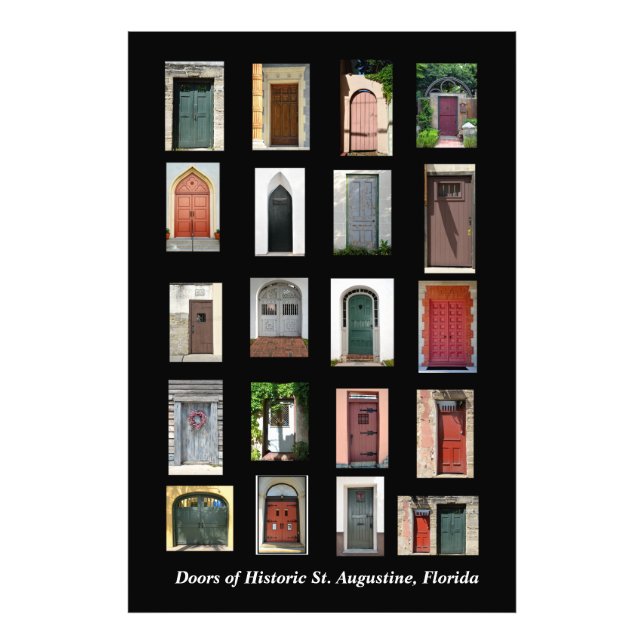 Historic Doors of St. Augustine, Florida Photo Print (Front)