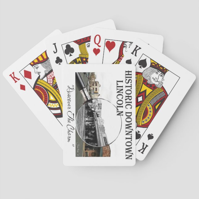 Historic Downtown Lincoln Playing Cards (Back)