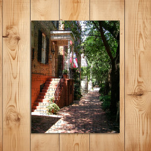 Historic Downtown Street in Savannah GA Jigsaw Puzzle