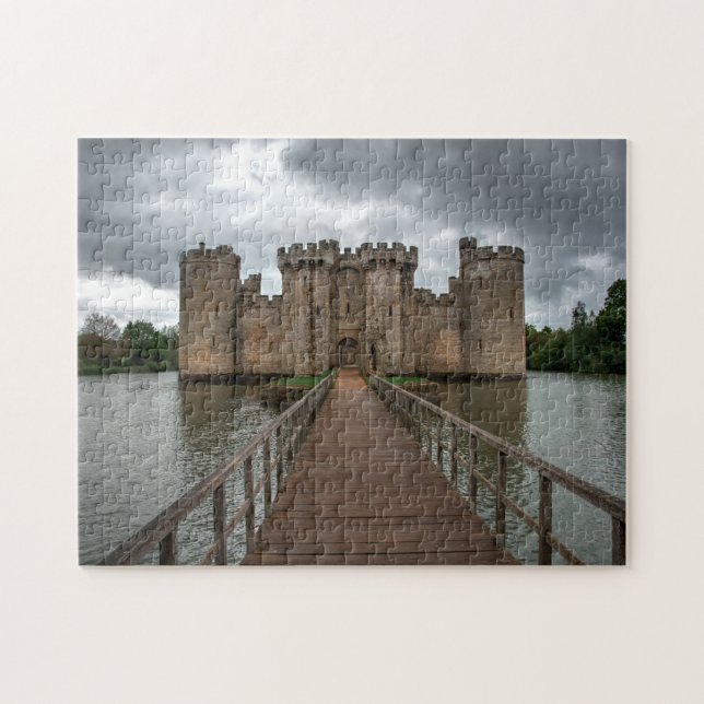 Historic English Castles Bodiam Castle Sussex Jigsaw Puzzle (Horizontal)