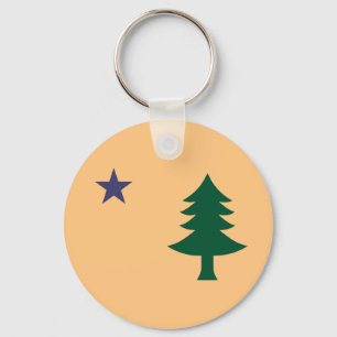Historic Flag of Maine (1901–1909) Key Ring