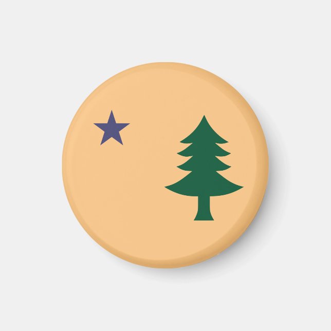 Historic Flag of Maine (1901–1909) Magnet (Front)