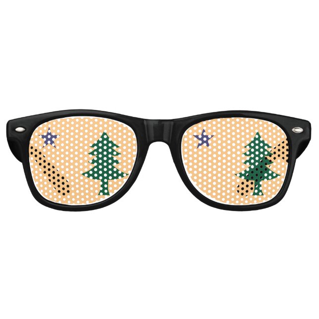 Historic Flag of Maine (1901–1909) Retro Sunglasses (Front)