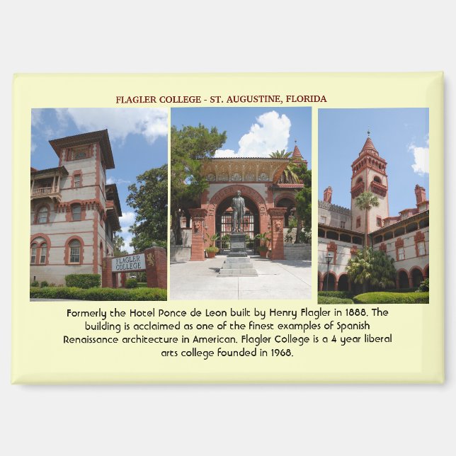 Historic Flagler College Magnet (Front)