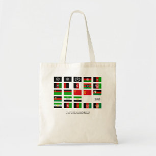 Historic Flags of Afghanistan Long Sleeve  Tote Bag