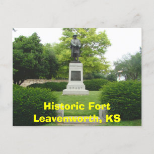 Historic Fort Leavenworth, KS- General Grant Monu Postcard