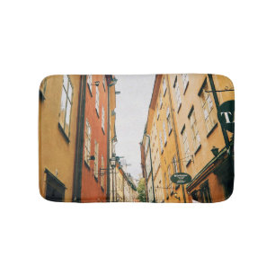 Historic Gamla Stan, Old Town of Stockholm Bath Mat