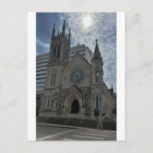Historic Gothic Cathedral with Rose Window  Postcard