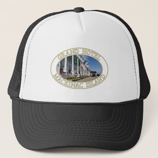 Historic Grand Hotel on Mackinac Island, Michigan Trucker Hat (Front)