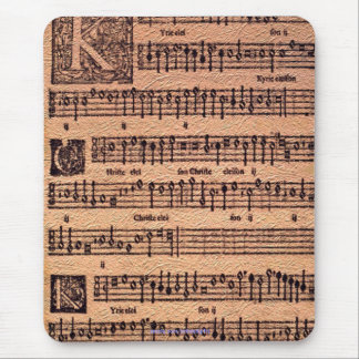 Historic Gregorian Chant Sheet Music Mousemat