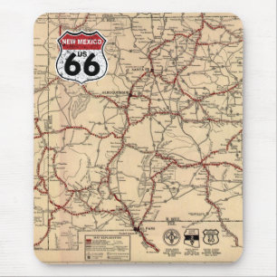 Historic Highway Road Sign Mouse Pad