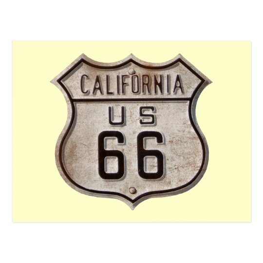 Historic Highway Road Sign Postcard