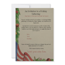 Historic Holiday Patriotic Party Invitation